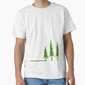Minimalist Tree Forest - Simple abstract green design by Deegital18
