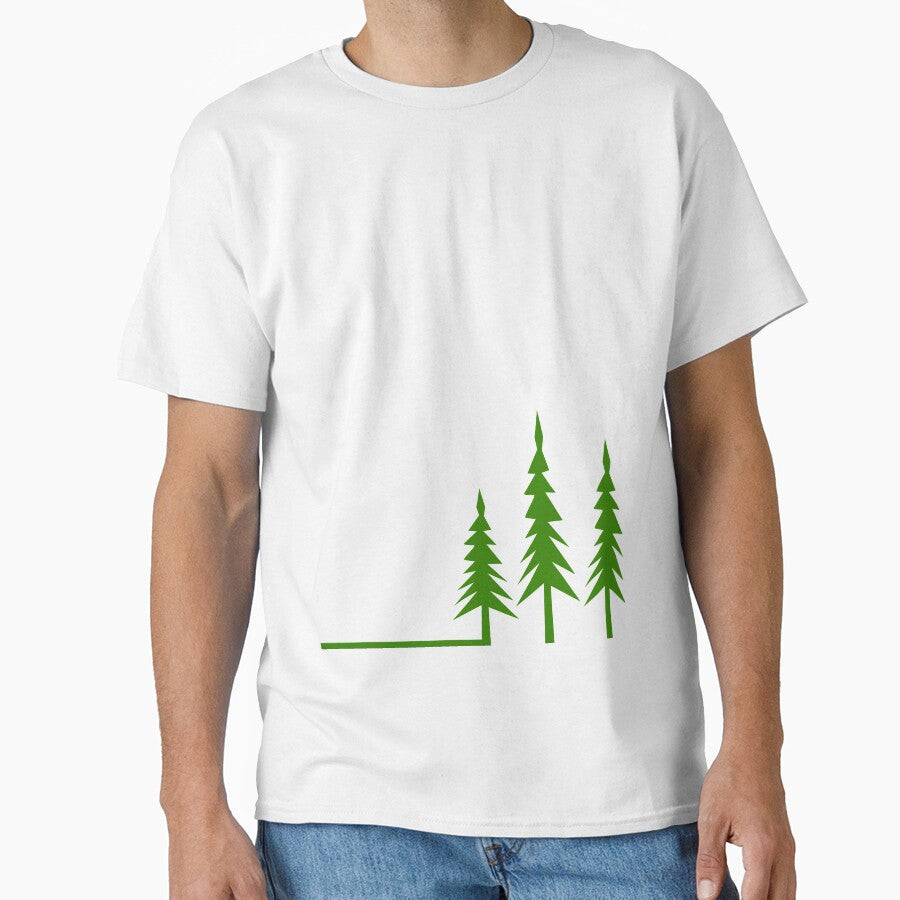 Minimalist Tree Forest - Simple abstract green design by Deegital18