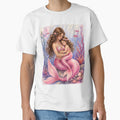 Mommy and Me Brunette Mermaids Watercolor by Bara Lune Design