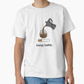 Moka Pot Coffee Loading Energy - Minimalist Caffeine Brain Art by LoFi-OG