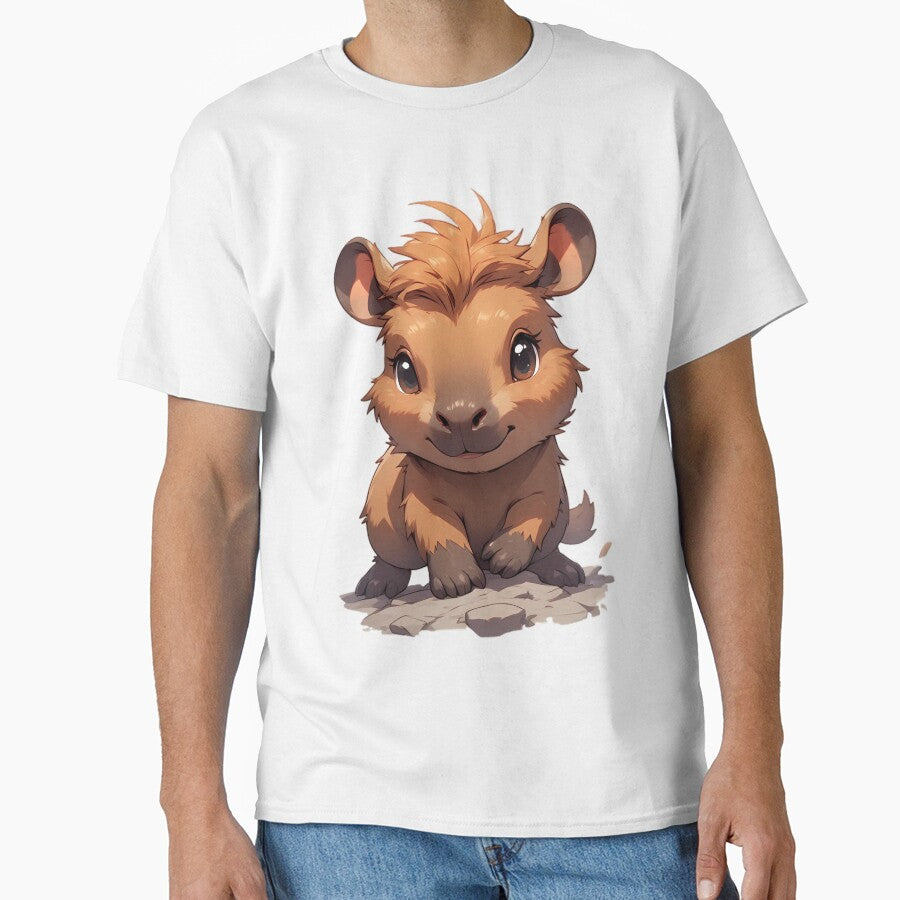 Chibi Baby Capybara Quokka Hybrid Friend - "Smiling Floof by creativepers