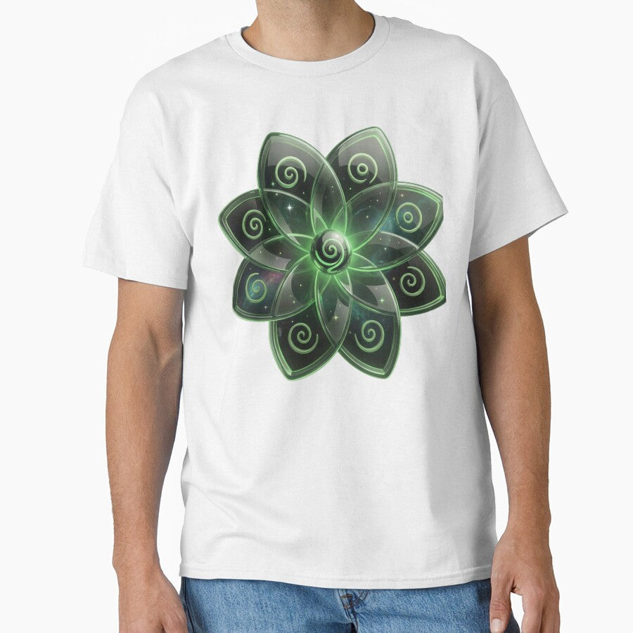 Emerald Crystal Lotus Healing Energy Mandala by SynergyArtist
