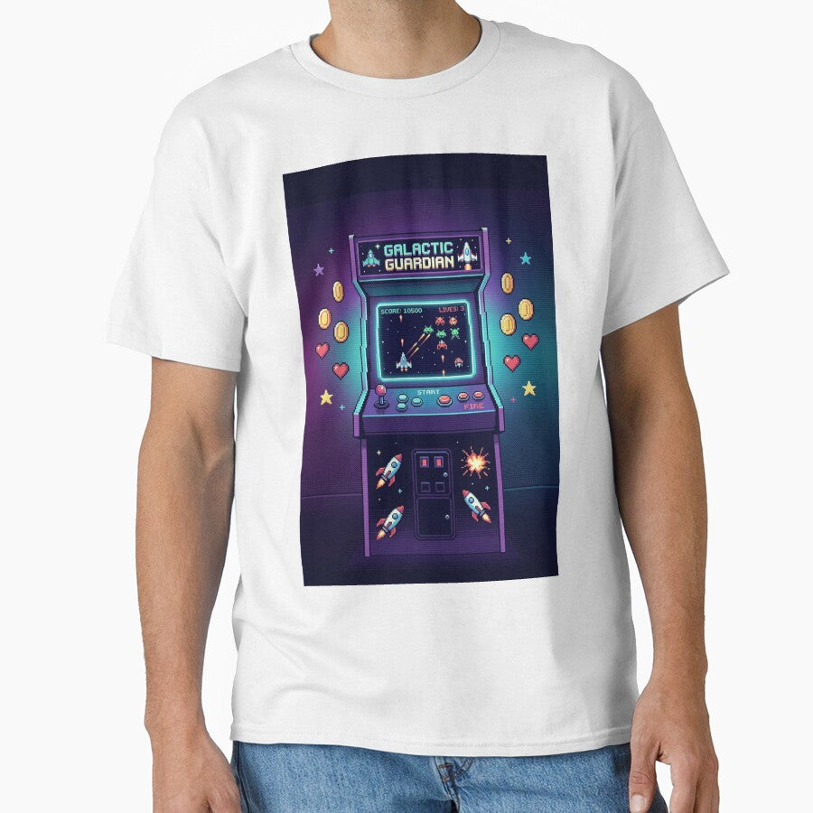 Retro Arcade Pixel Art — Vintage 80s Gaming Cabinet | Synthwave Gamer Gift by spectomine