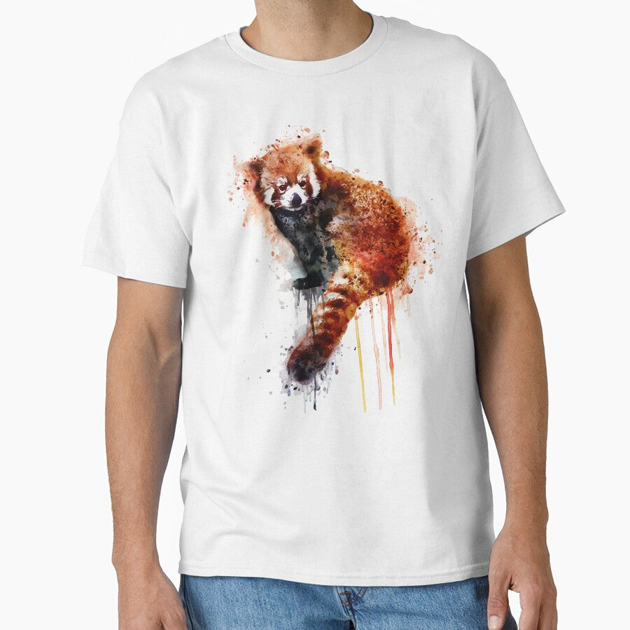 Adorable Red Panda Watercolor by caracatita75