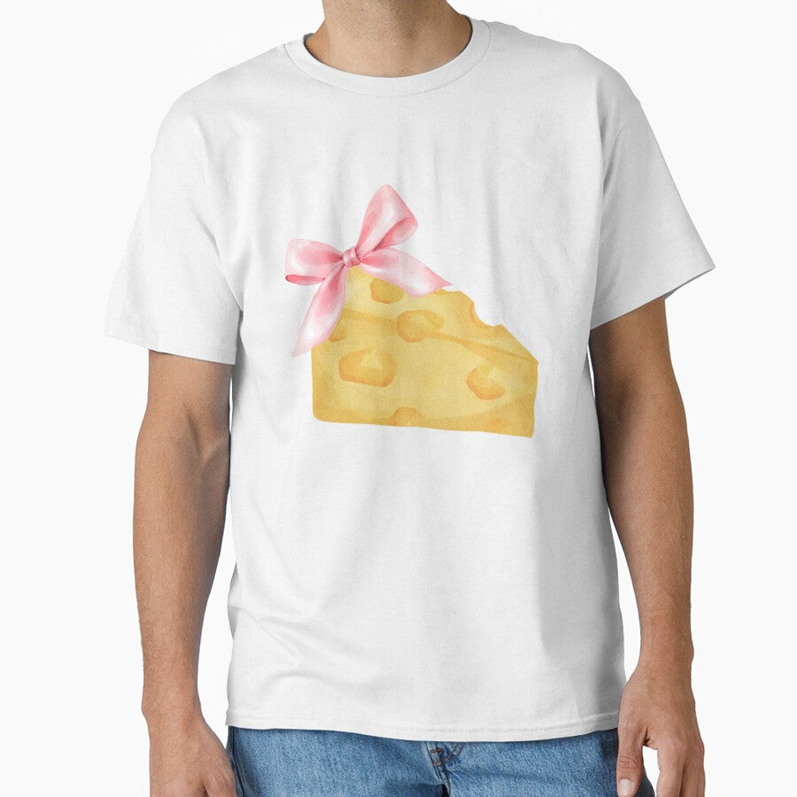Cheese Wedge with Pink Bow – Coquette Charcuterie Picnic Aesthetic by DivinePassion