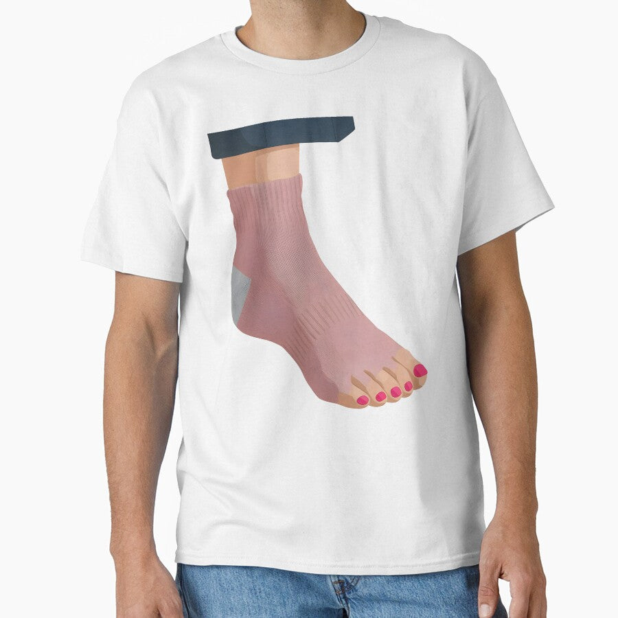 Foot with pink nails by NextDoorShoop