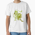 Leo Zodiac Symbol Silhouette Design With August Birthstone Peridot Background by TacoRose