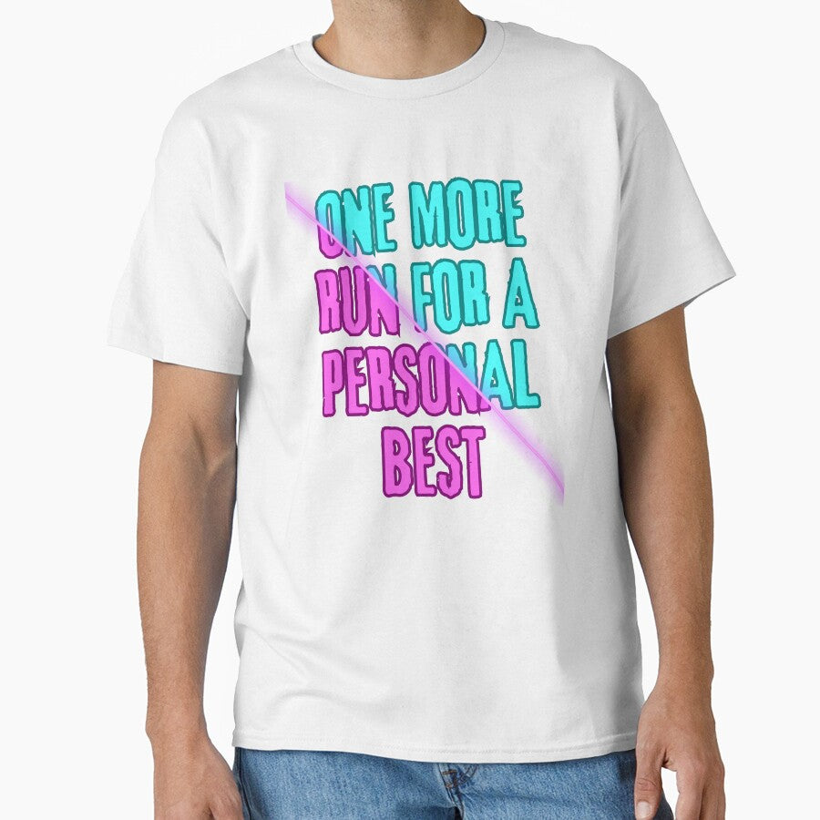 One More Run for a Personal Best – Neon Split Aesthetic Gaming Design by PHRASEandSTYLE