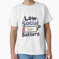 Low Social Battery – Cute Exhausted Mood Sticker by Elviqus Shop