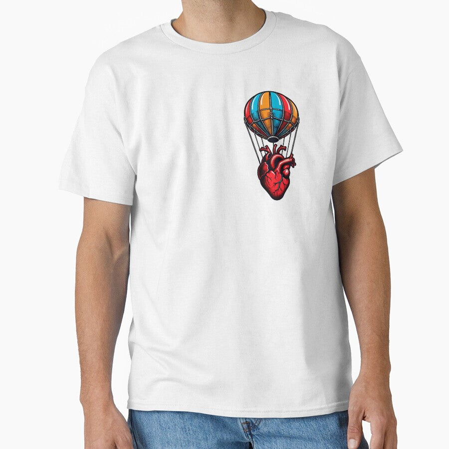 Flying Heart - Anatomical Hot Air Balloon Design by DrawDrip