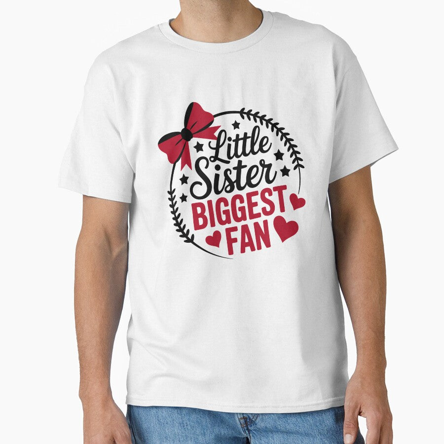 Little Sister Biggest Fan Baseball by theartfulaspie