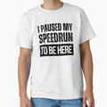 I Paused My Speedrun Grunge Text Design – Bold Gamer Typography by PHRASEandSTYLE