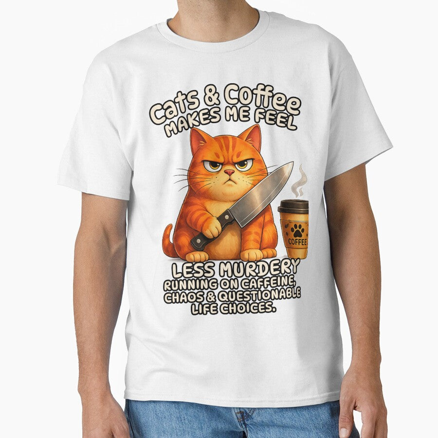 Running On Caffeine Chaos and Questionable Life Choices Funny Grumpy Cat by A-T-H