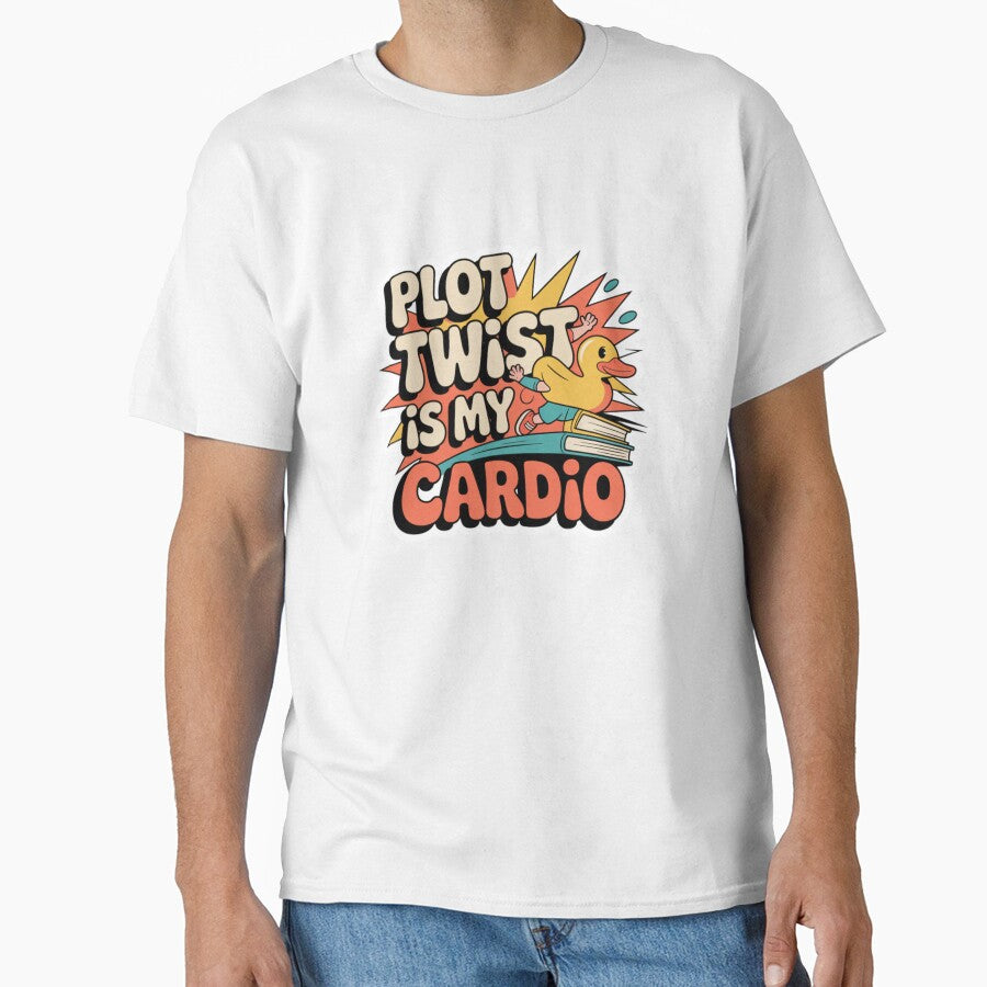 Plot Twist Is My Cardio Sticker | Funny Book Lover Reading Quote by Bimmie17
