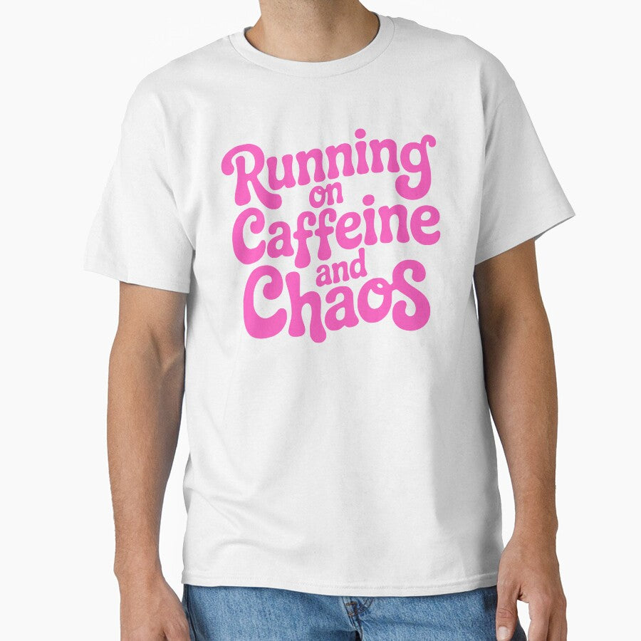 Running On Caffeine And Chaos! Pink Coffee Girlie by PMCreative