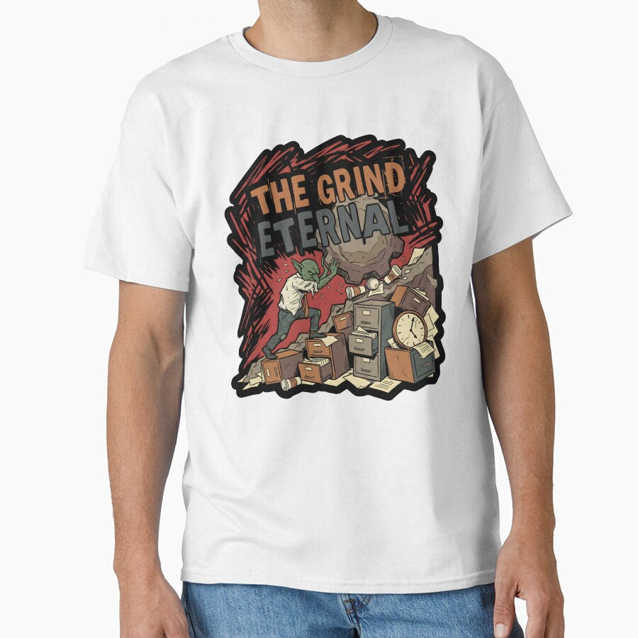 The Grind Eternal | Sisyphus Goblin & Corporate Burnout Art by GhostMode404