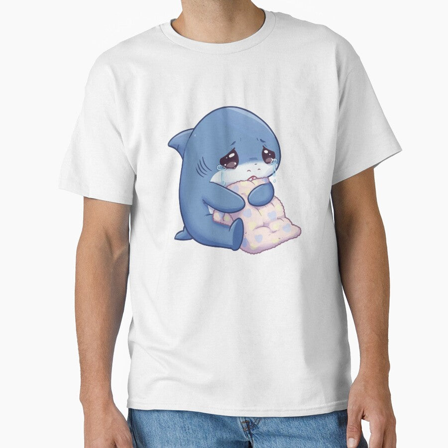 Sad Crying Shark Needs A Hug - Relatable Mood by Petzzz