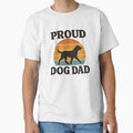 Proud Dog Dad Vintage Sunset Dog Lover Design by OwnYourMood