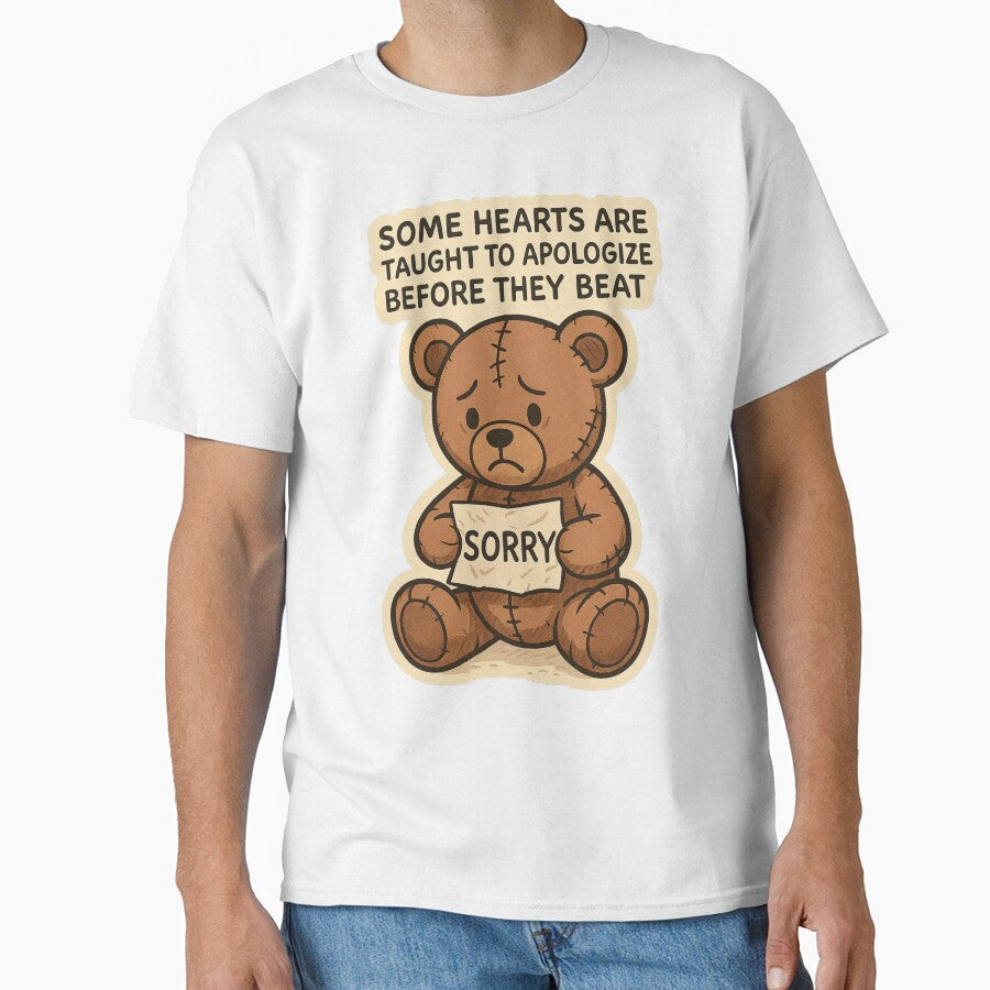 Sad Teddy Bear Holding "Sorry" Sign by ac3iongDcreator