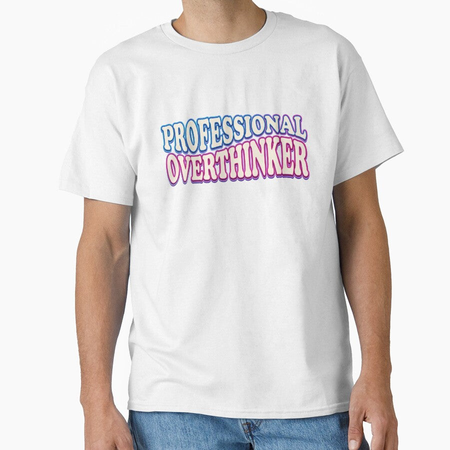 Funny Professional Overthinker - Groovy 70s Quote Art by Love Pantone