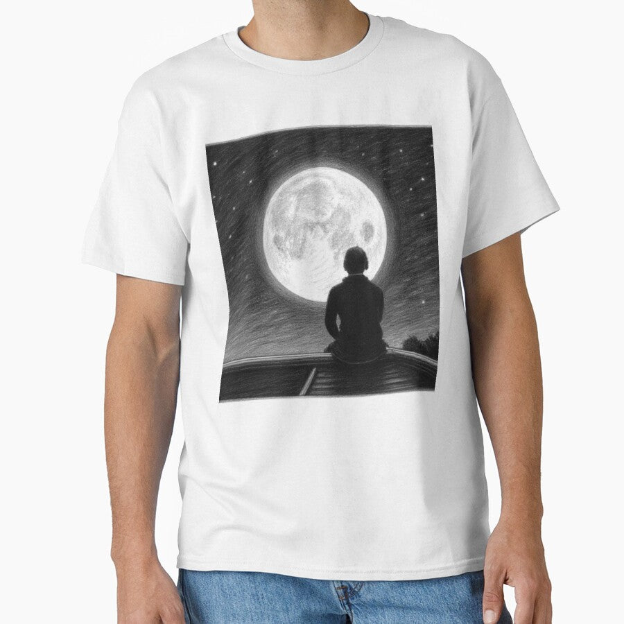 Rooftop Moon Reflection by Ali Doodles