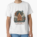 Cute Zen Capybara Sticker – I'm Fine, Peace Was Always an Option – Meditation Animal Humor by DoodleDashWorld