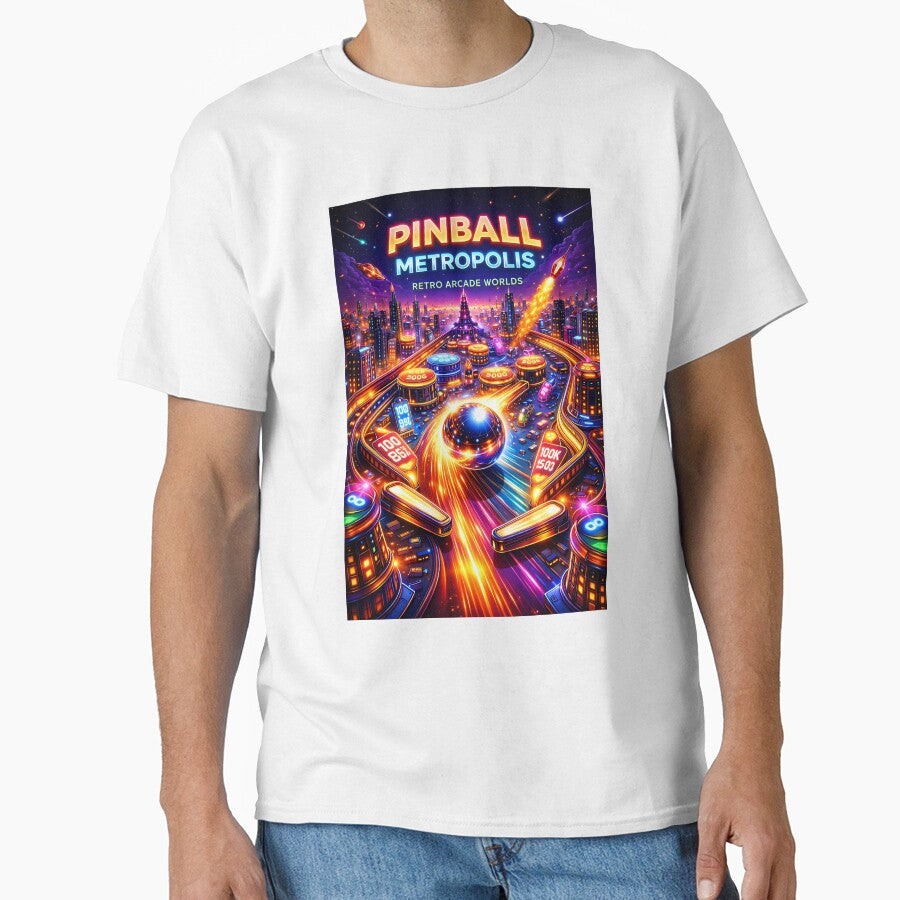 Pinball Metropolis – Neon Arcade City | Retro Gaming Skyline Aesthetic by Digital Culture Studio