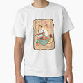 Funny Anime Cat Eating Spicy Korean Ramen by ArtCustomDesign