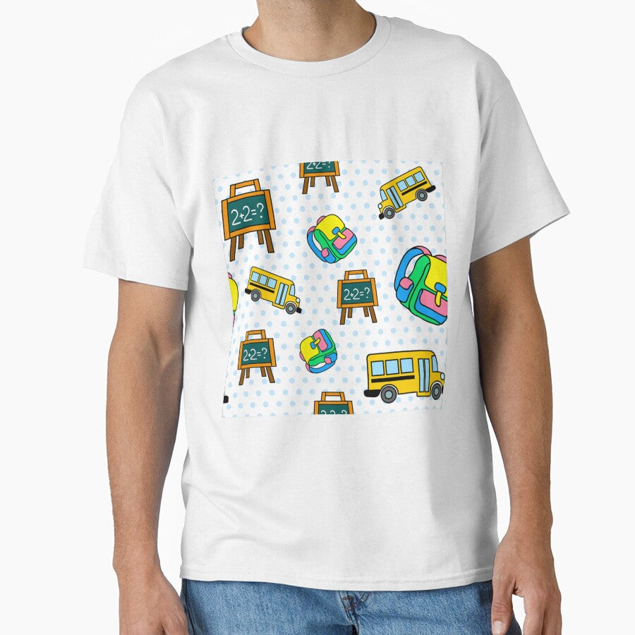 School Bus Seamless Pattern by Vanthuandesign