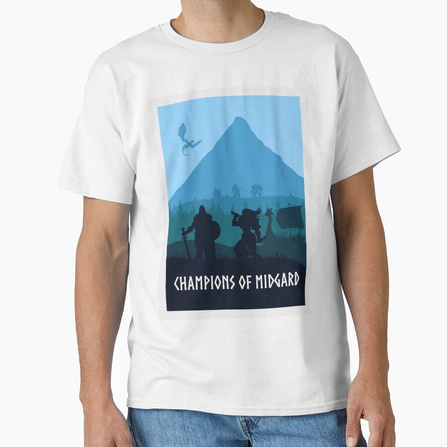 Champions of Midgard - Board Games - Minimalist Travel Poster Style - Board Game Art by MeepleDesign