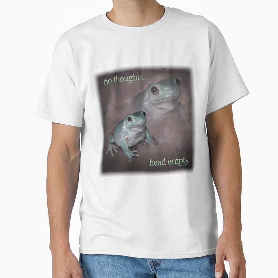 No Thoughts Head Empty Frog Word Art by JereSenpaiYT