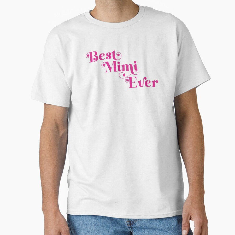 Best Mimi Ever Modern Pink Typography Mother's Day by darkskydelights