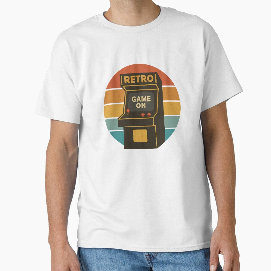 Retro Arcade – Game On Vintage Gaming Machine Design by VibeLab_Art