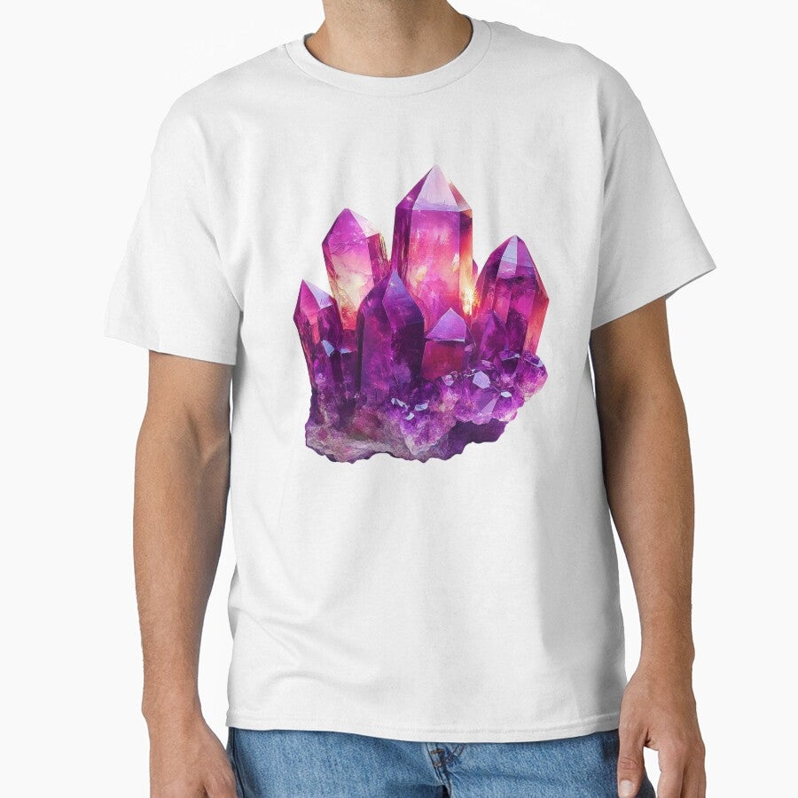 Large Amethyst Crystal – Deep Purple Quartz Energy by Myra365Art