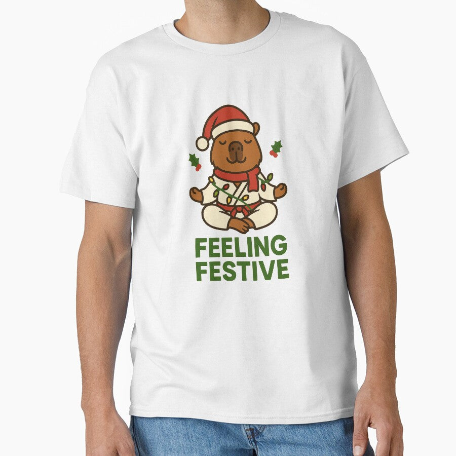 Capybara Christmas Zen – Funny Holiday Meditation by RetroPop23