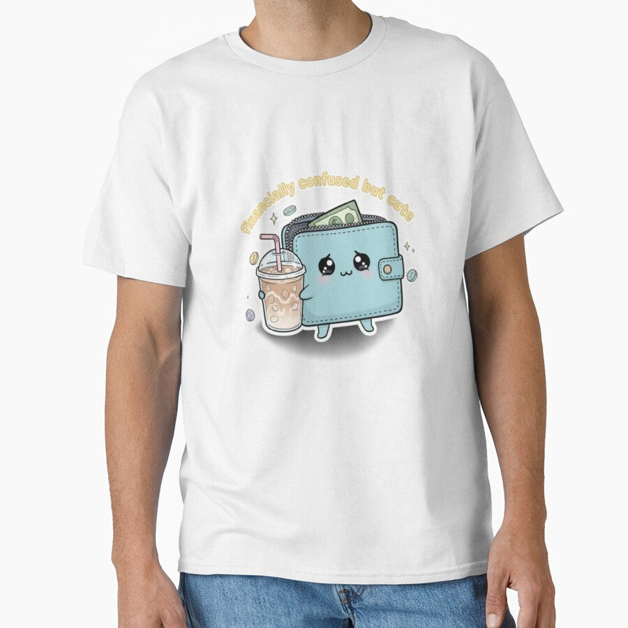 Financially Confused But Cute Kawaii Design by DesignNovaCo