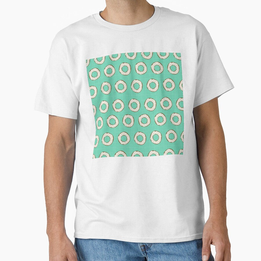 Bagel Pattern Design for Tote Bags by FestivityFinds
