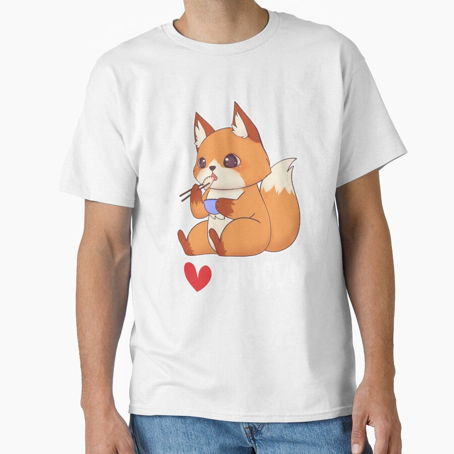 Cute Fox, I Love Dim Sum, Baby Fox Gift for the Foodie and Dim Sum Lover by fatamyfan1