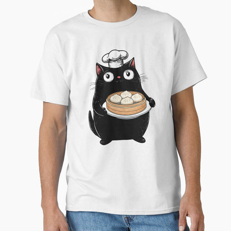 Cute Fat Cat, Steamer, Baozi Buns by OrenjiArtShop