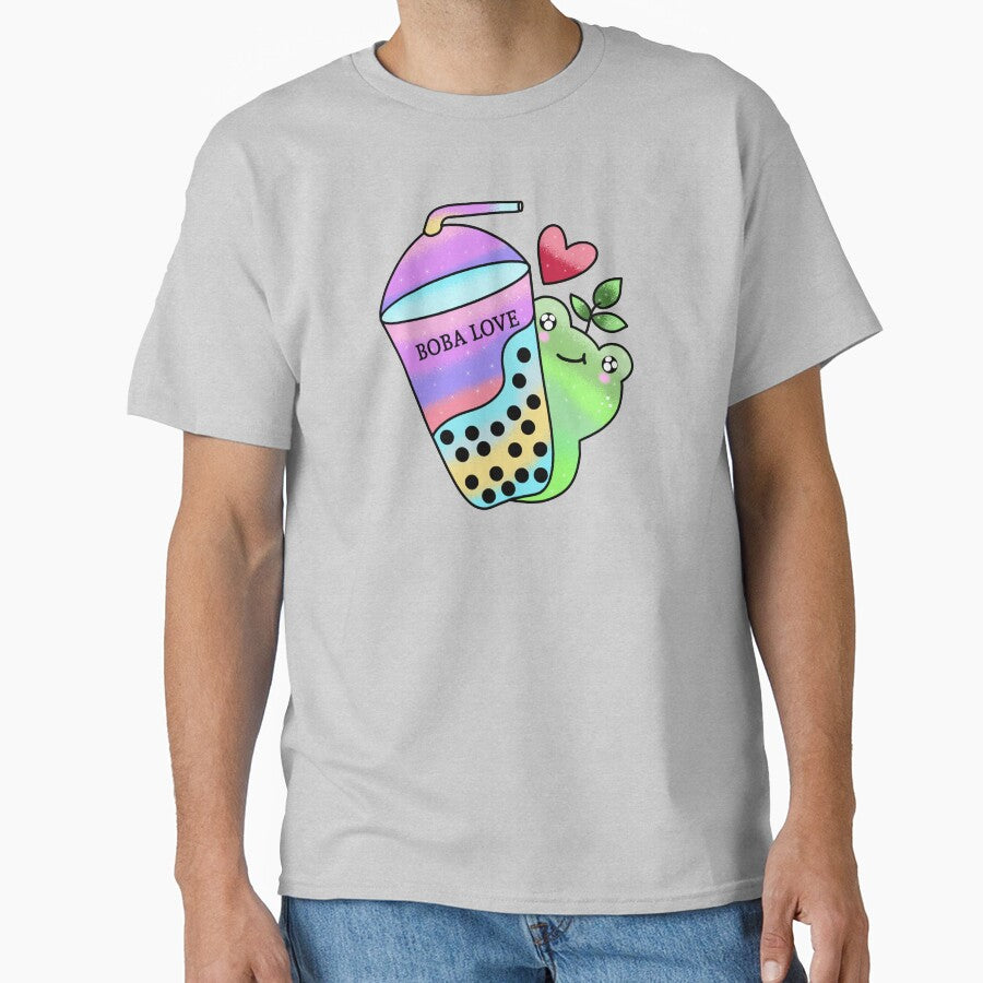 Kawaii cute frog drinking boba by Quacktails