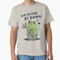 We Glaze At Dawn Funny Frog Pottery Pun by d247