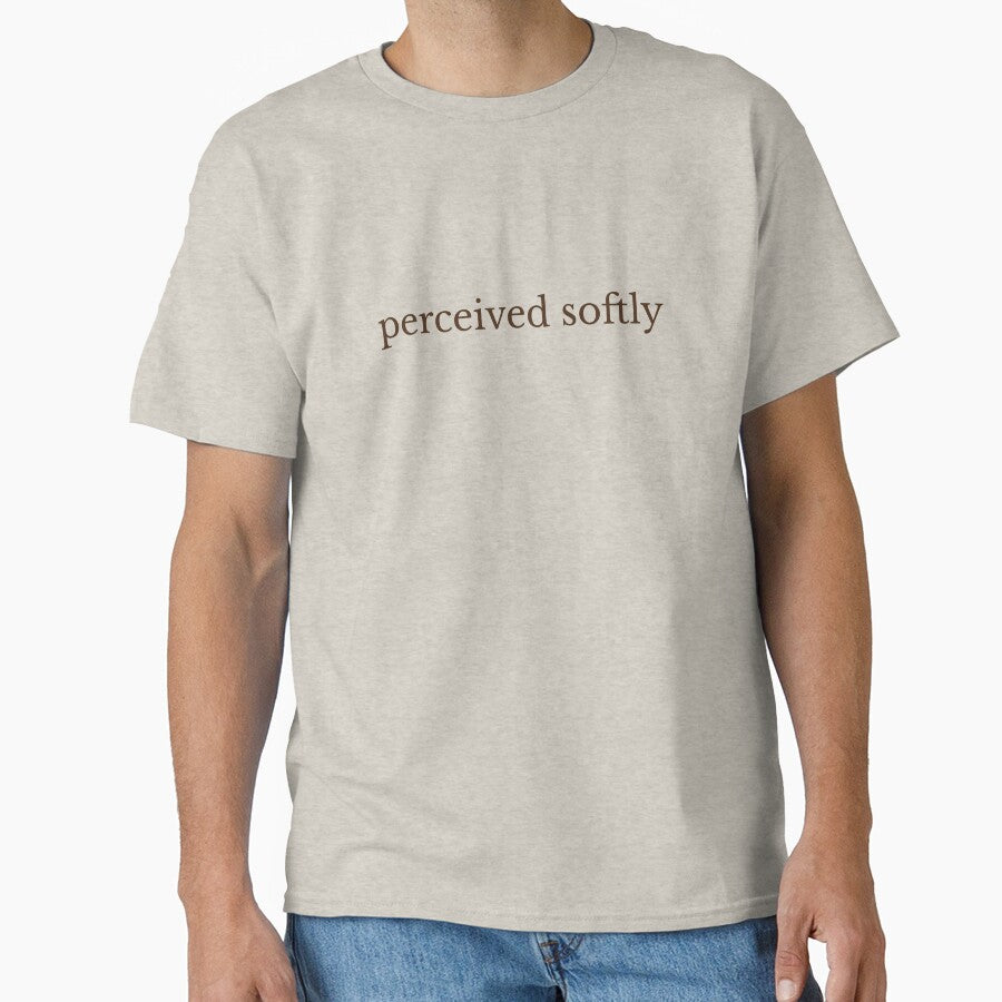Perceived Softly — Minimalist Serif Cream Quote | Quiet Luxury Aesthetic Art Print, Soft Life Gift by ArtofDari
