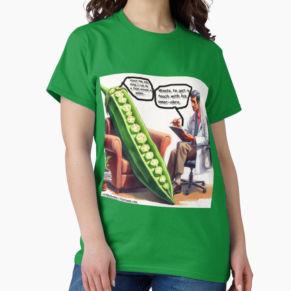Okra In Therapy To Get In Touch With His Inner-Okra by Rick London Gifts