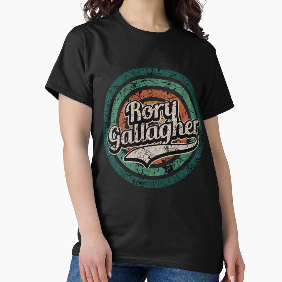 Rory Gallagher Retro Circle Crack Vintage For Pub Rock Listeners, Gift For Irish Blues Lovers by DylanLynchs