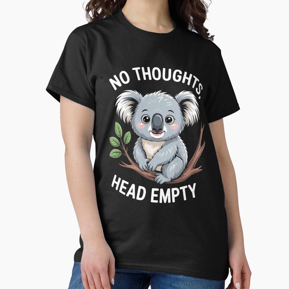 Internet Meme Smooth Brain Gang No Thoughts Head Empty Koala by TiredPack