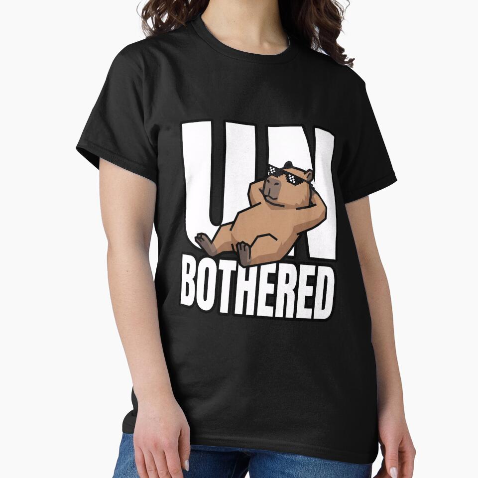 Unbothered Capybara Sunglasses Funny Animal Graphic by Fenay Designs