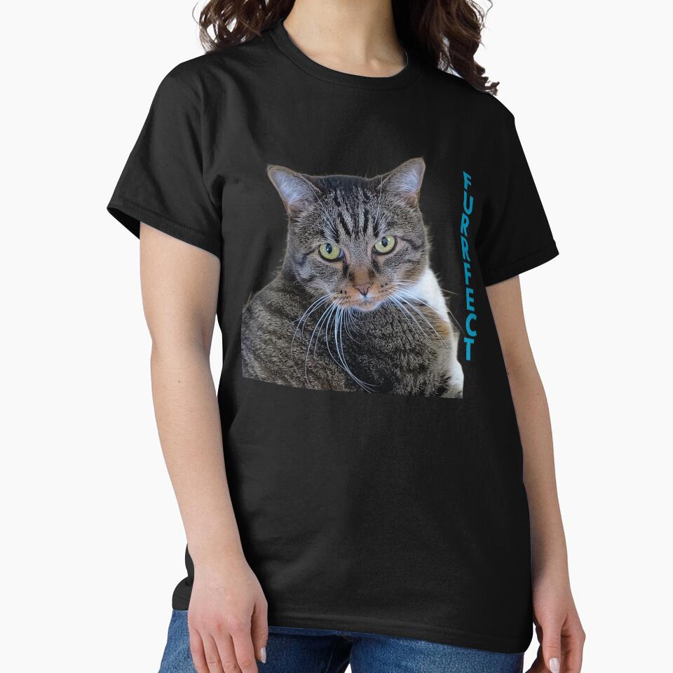 Furrfect Calming Tabby Cat Chonk Funny Pet Pun by JurateArt-DK