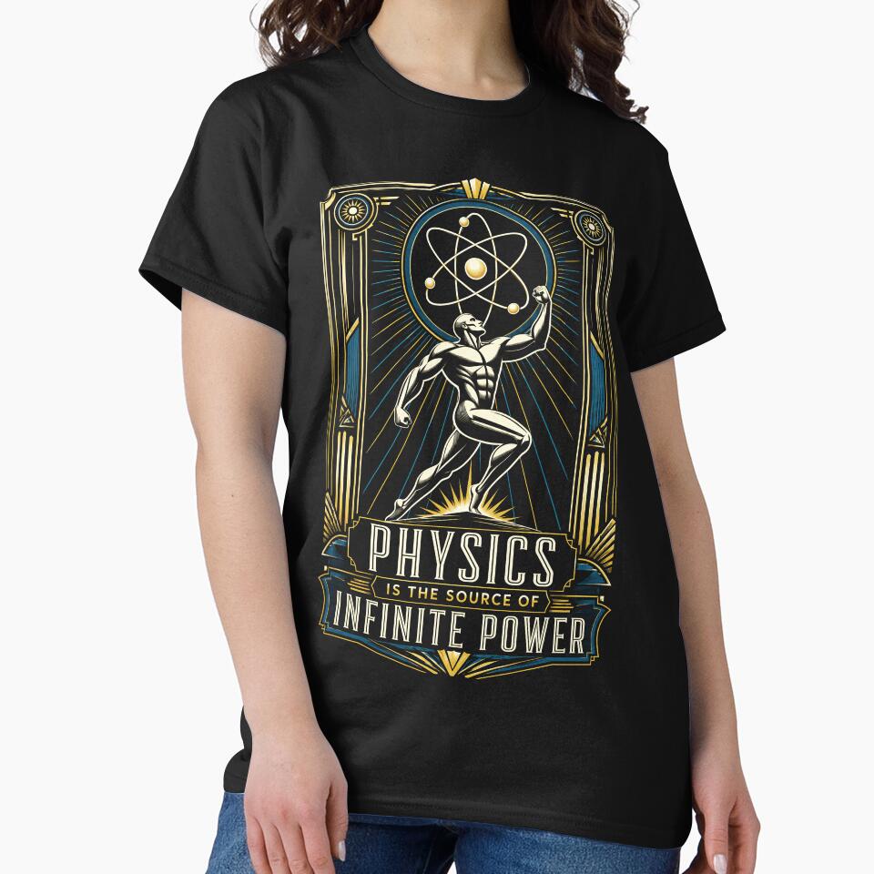 Physics Infinite Power Art Deco Science by Victor Shadehorn