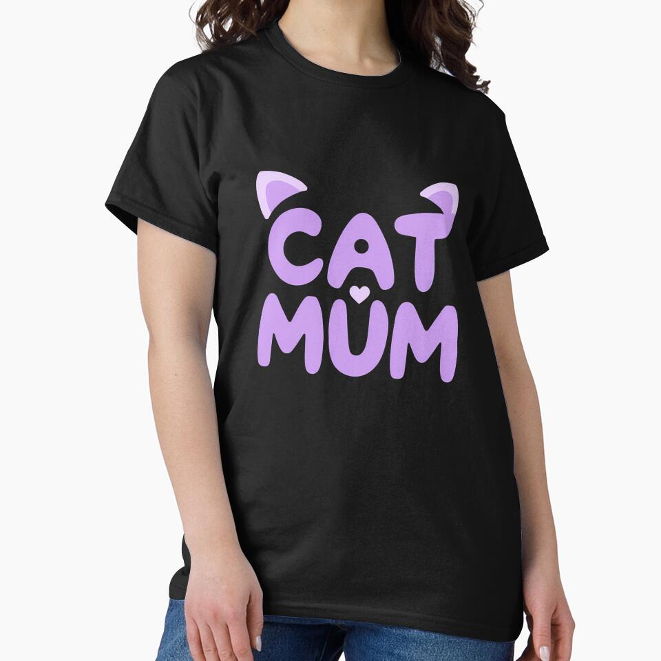 Cat Mum Shirt for Cat Lovers Mothers Day Gift cat mommy by SlocifieShop