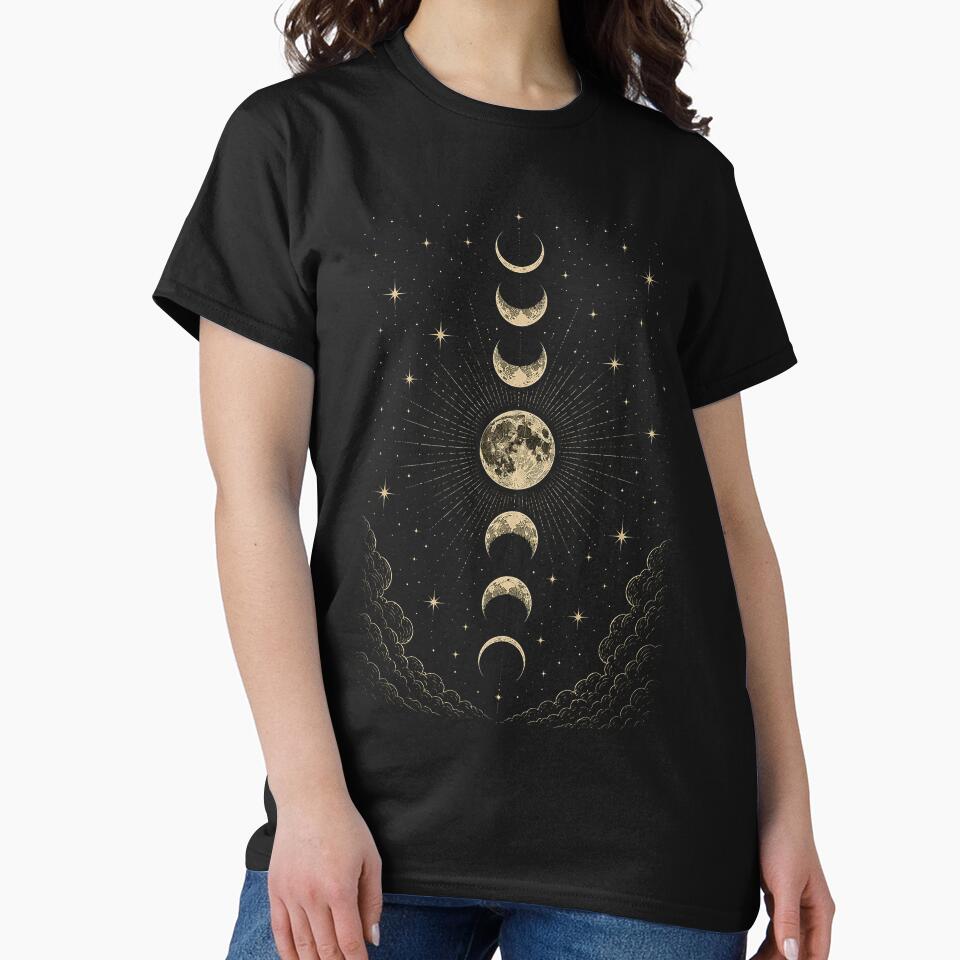 Vintage Lunar Occult Illustration by Mystic & Celestial Art